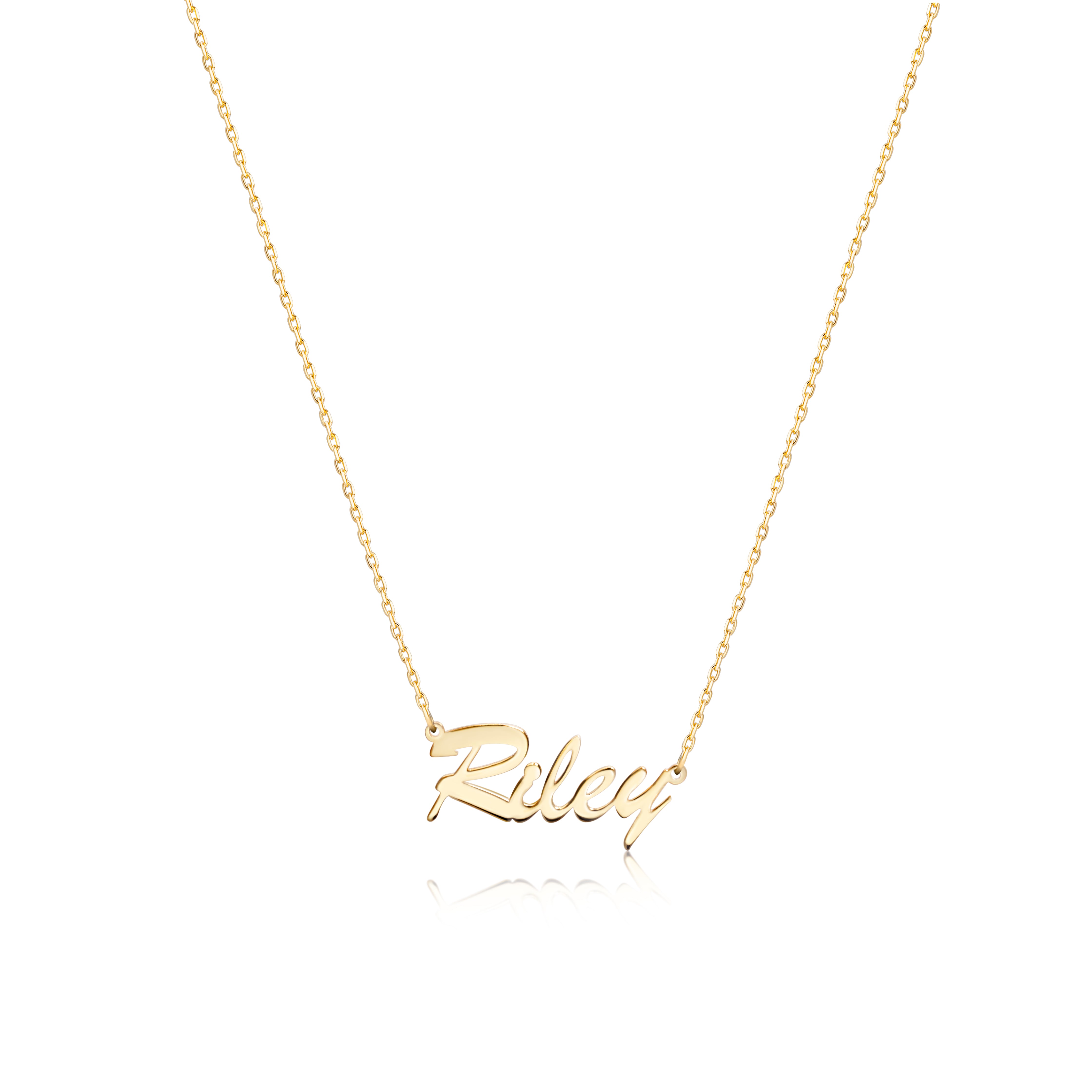 Dainty Name Necklace in 18K Gold Vermeil. Tarnish-resistant, perfect for daily wear.