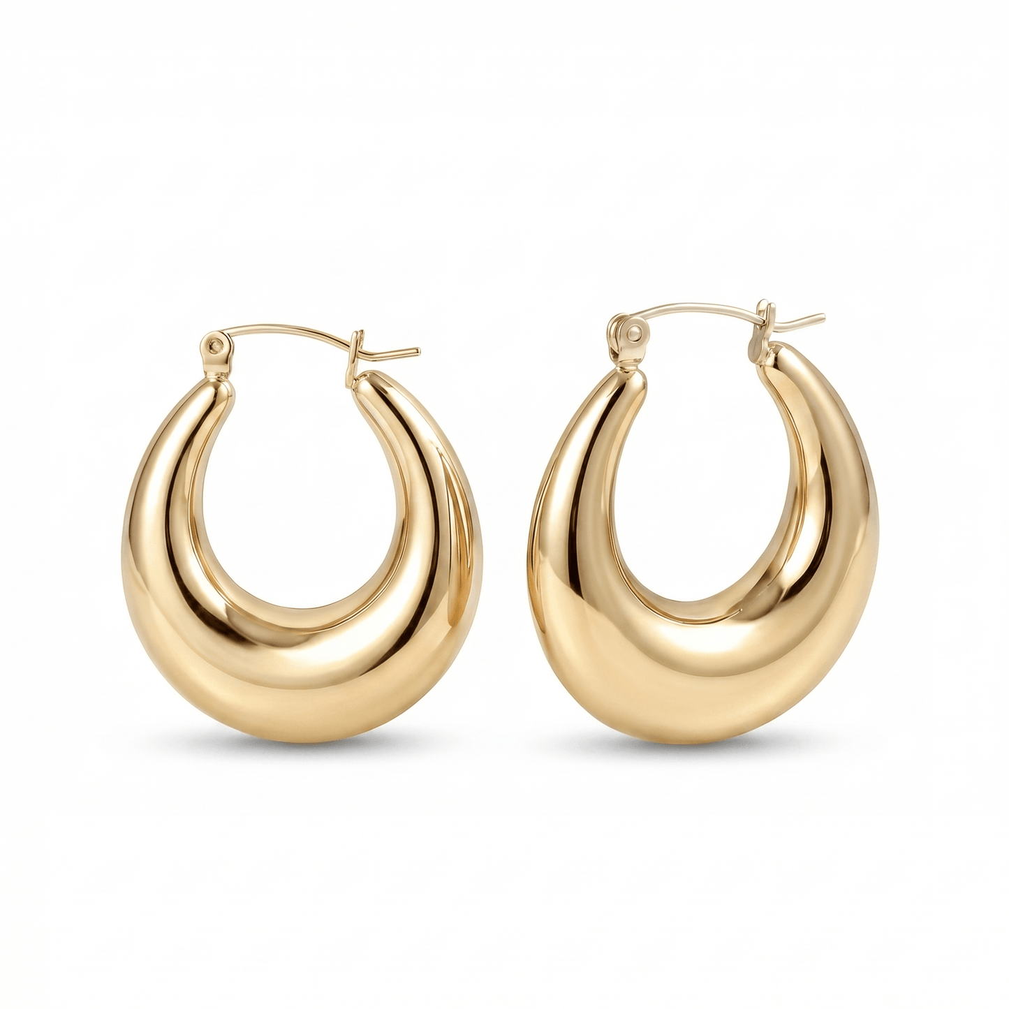 Everyday gold hoop earrings — free gift