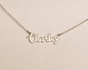 Personalized Name Necklace - 18K Gold Vermeil - Glamour Jewelry House