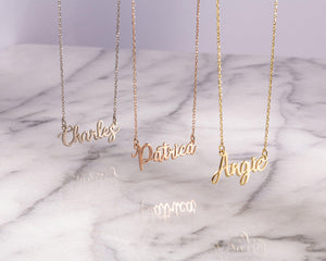 Personalized Name Necklace - 18K Gold Vermeil - Glamour Jewelry House