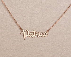 Personalized Name Necklace - 18K Gold Vermeil - Glamour Jewelry House