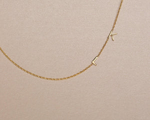 Initial Necklace - 18K Gold Vermeil - Glamour Jewelry House