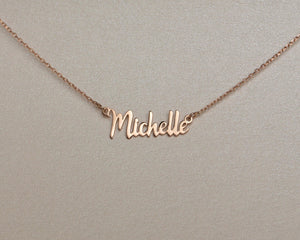 Dainty Name Necklace - 18K Gold Vermeil - Glamour Jewelry House