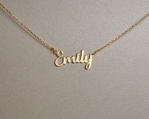 Dainty Name Necklace - 18K Gold Vermeil - Glamour Jewelry House