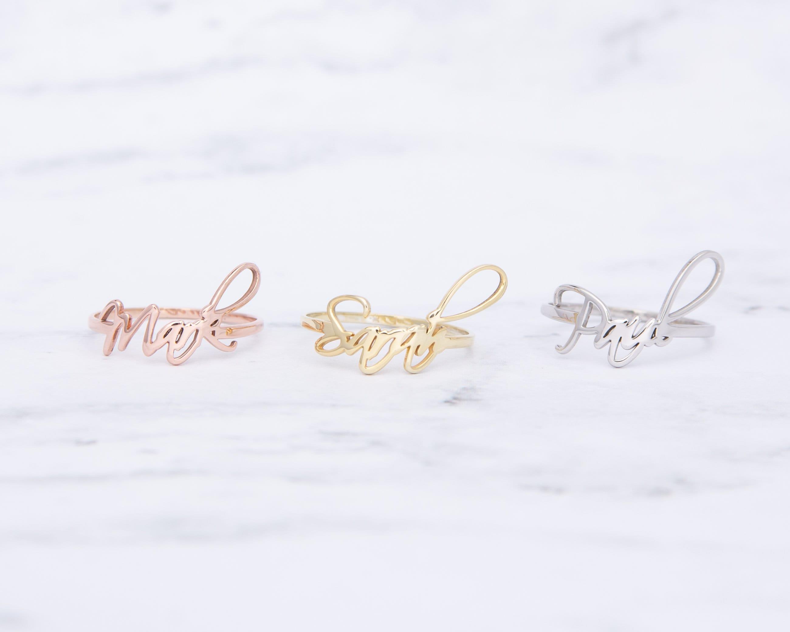 Name Ring - 18K Gold Vermeil - Glamour Jewelry House