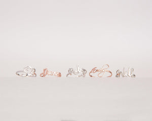 Name Ring - 18K Gold Vermeil - Glamour Jewelry House