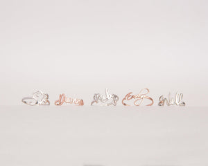 Name Ring - 18K Gold Vermeil - Glamour Jewelry House