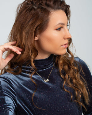 3D Initial Necklace - 18K Gold Vermeil - Glamour Jewelry House