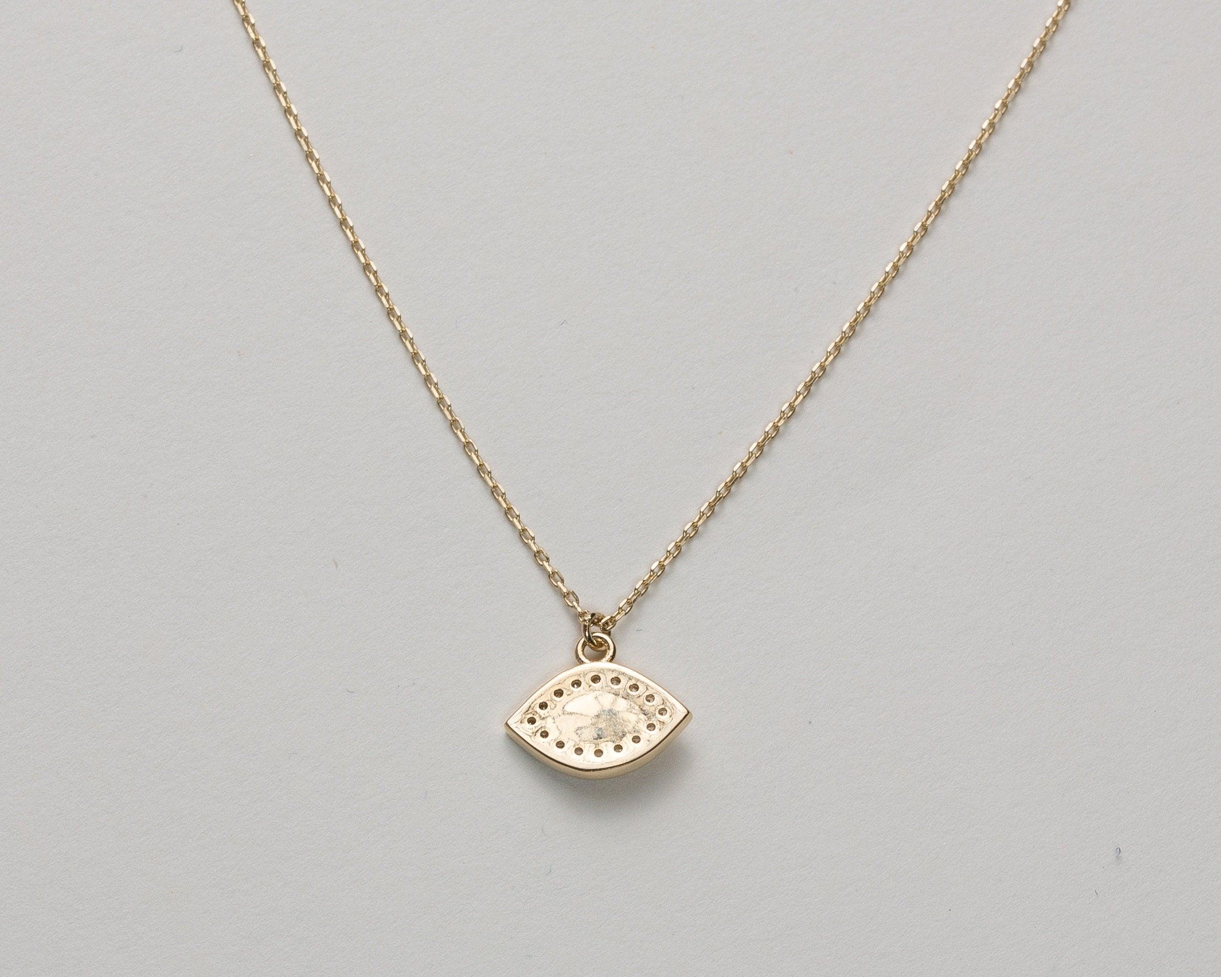 Evil Eye Necklace - 18K Gold Vermeil - Glamour Jewelry House
