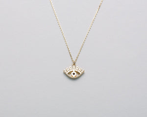 Evil Eye Necklace - 18K Gold Vermeil - Glamour Jewelry House