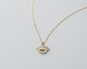 Evil Eye Necklace - 18K Gold Vermeil - Glamour Jewelry House