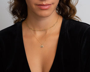 Evil Eye Necklace - 18K Gold Vermeil - Glamour Jewelry House