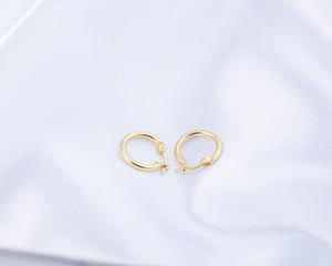 Minimalist Hoops Earrings - 18K Gold Vermeil - Glamour Jewelry House