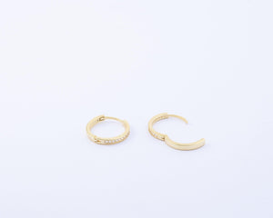 Dainty Hoop Earrings - 18K Gold Vermeil - Glamour Jewelry House