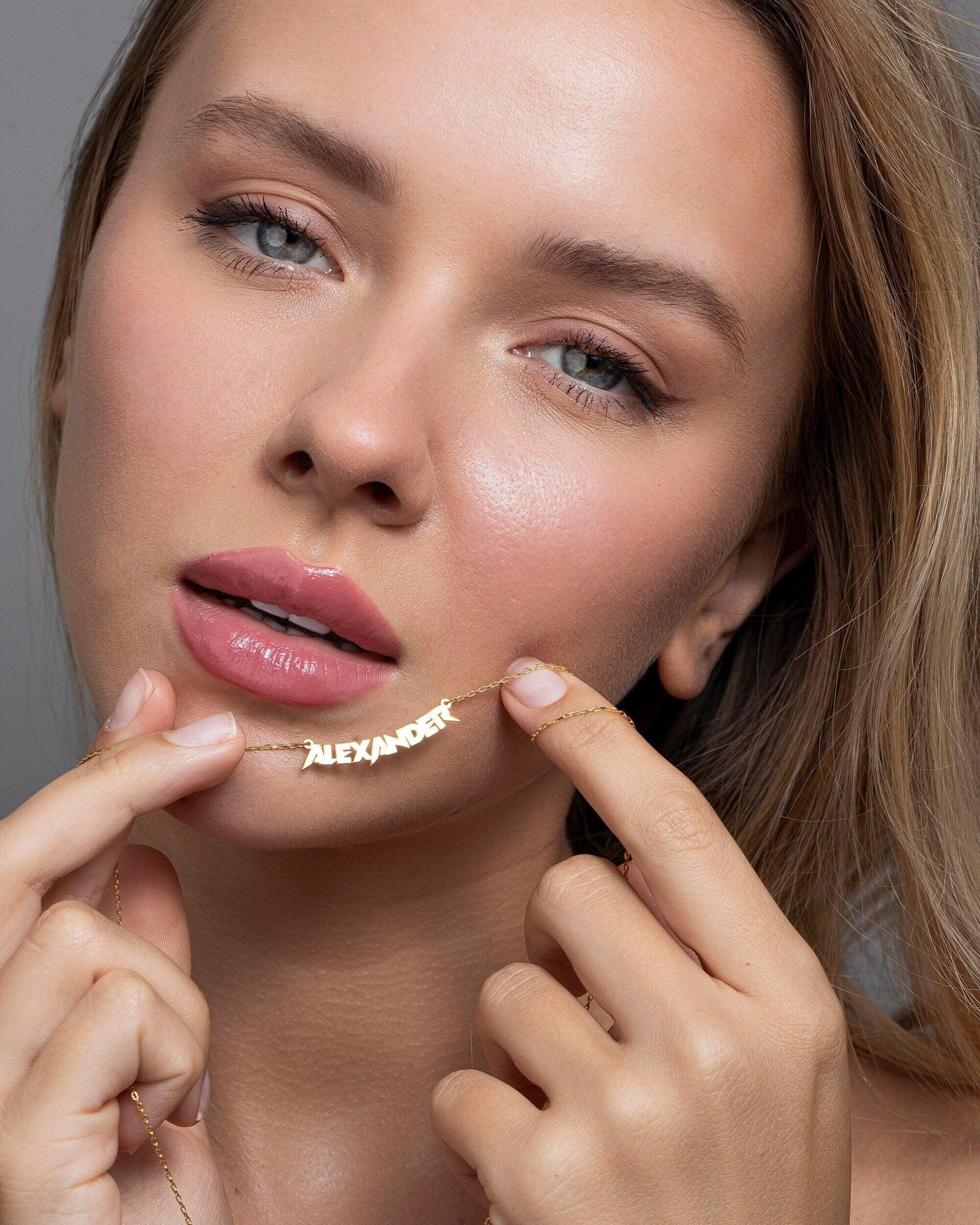 Necklace with Name - 18K Gold Vermeil - Glamour Jewelry House