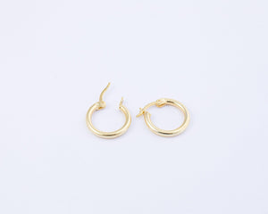 Minimalist Hoops Earrings - 18K Gold Vermeil - Glamour Jewelry House