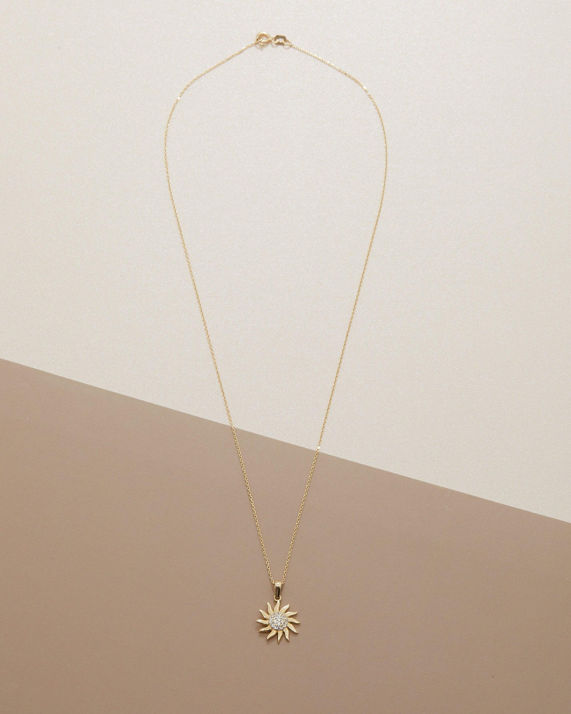 Sun Necklace - 18K Gold Vermeil - Glamour Jewelry House