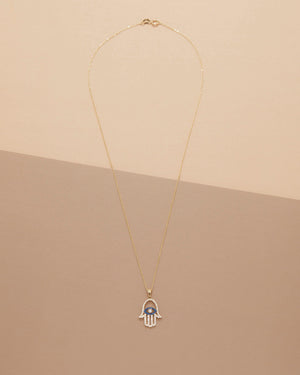 Hamsa Necklace - 18K Gold Vermeil - Glamour Jewelry House