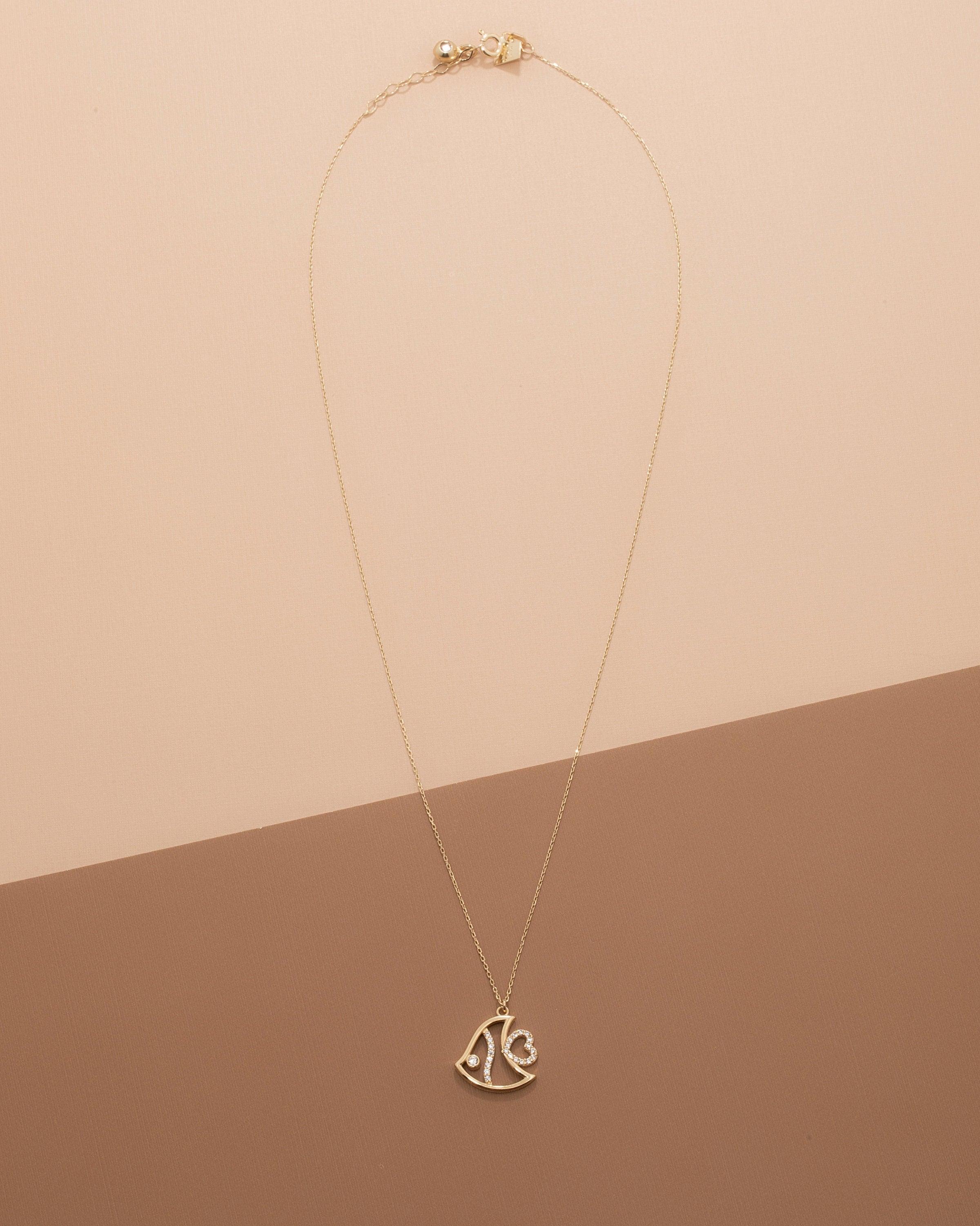 Fish Necklace - 18K Gold Vermeil - Glamour Jewelry House