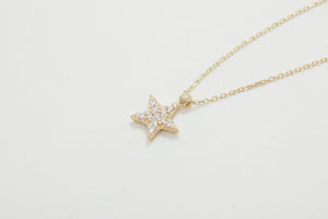 Star Pave Necklace - 18K Gold Vermeil - Glamour Jewelry House