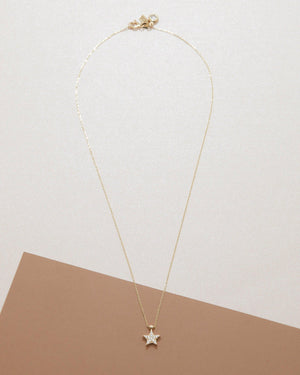 Star Pave Necklace - 18K Gold Vermeil - Glamour Jewelry House