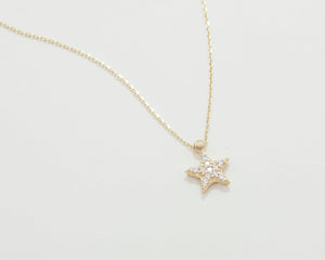 Star Pave Necklace - 18K Gold Vermeil - Glamour Jewelry House