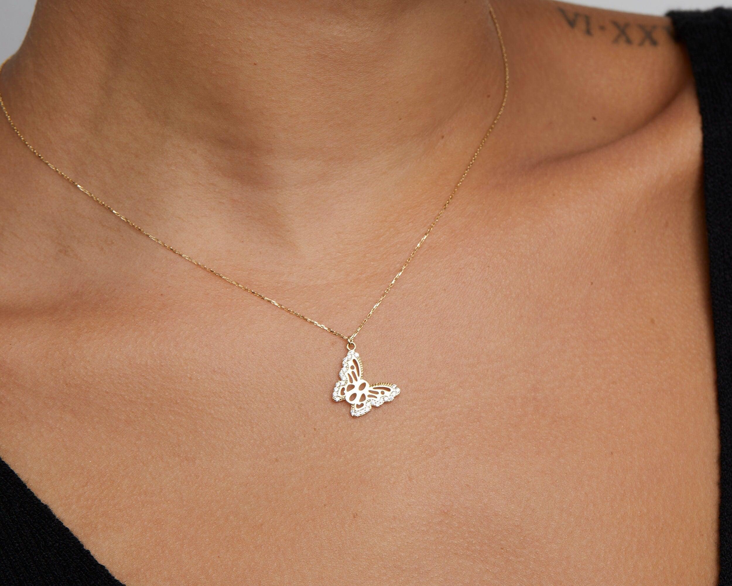 Butterfly Necklace - 18K Gold Vermeil - Glamour Jewelry House