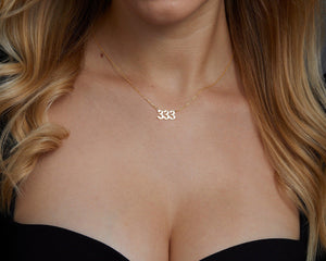 Angel Number Necklace - 18K Gold Vermeil - Glamour Jewelry House