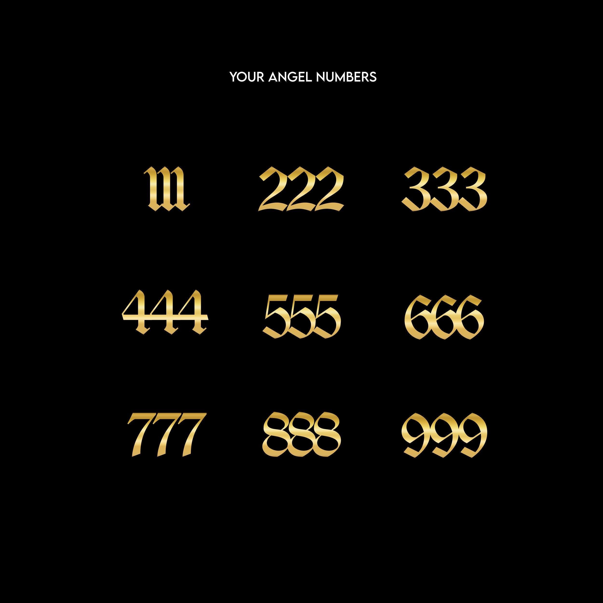 Angel Number Earrings - 18K Gold Vermeil - Glamour Jewelry House