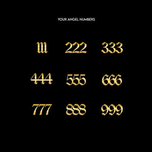 Angel Number Earrings - 18K Gold Vermeil - Glamour Jewelry House