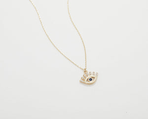 Evil Eye Necklace - 18K Gold Vermeil - Glamour Jewelry House