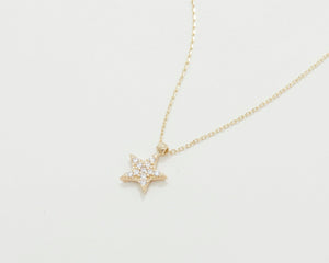 Star Pave Necklace - 18K Gold Vermeil - Glamour Jewelry House