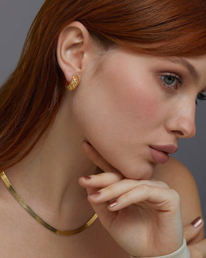 Hinged Huggie Earrings - 18K Gold Vermeil - Glamour Jewelry House