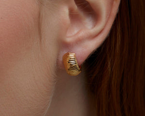 Huggie Earrings - 18K Gold Vermeil - Glamour Jewelry House