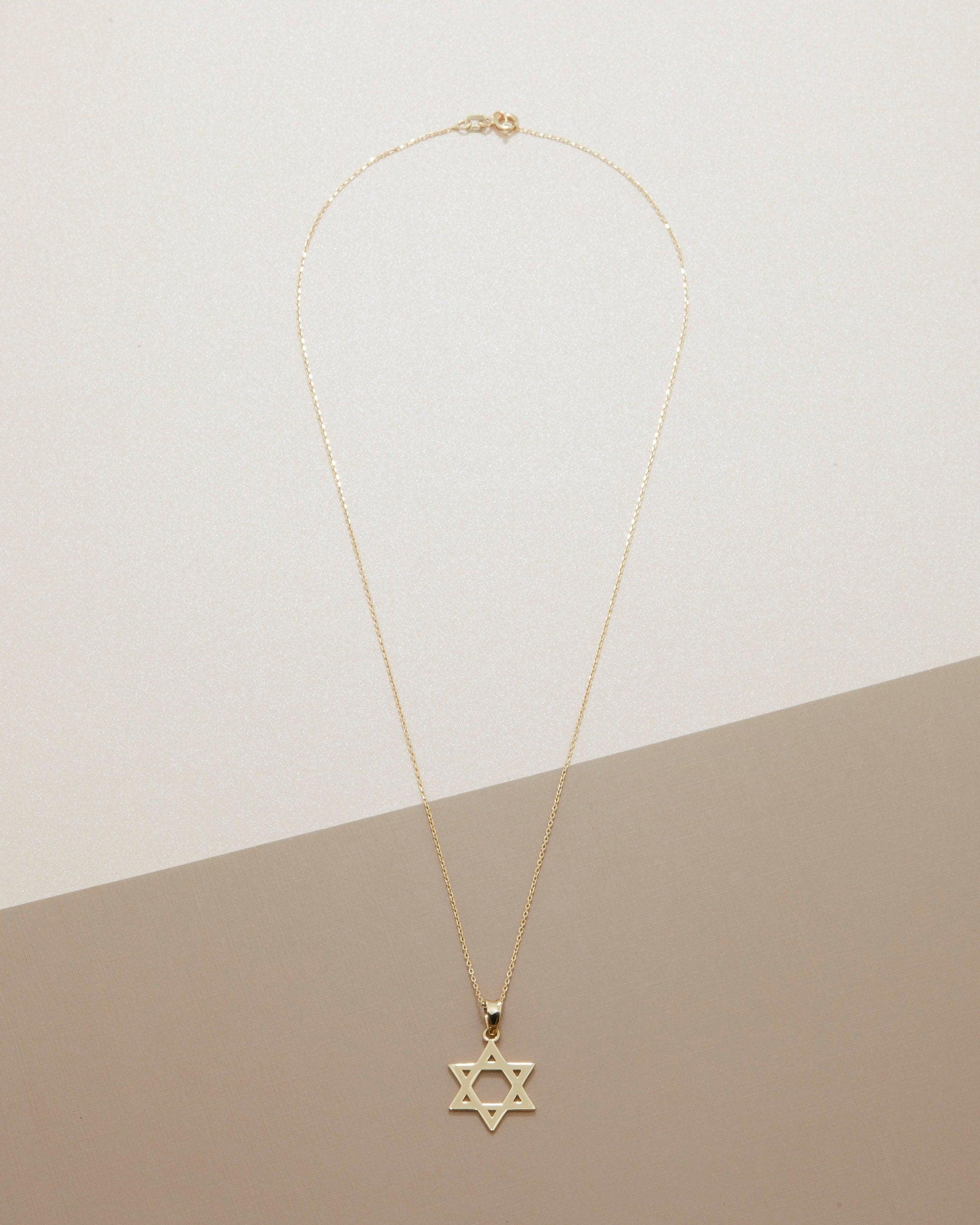 Small Star of David Necklace - 18K Gold Vermeil - Glamour Jewelry House