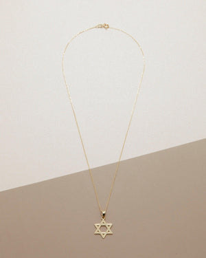 Small Star of David Necklace - 18K Gold Vermeil - Glamour Jewelry House