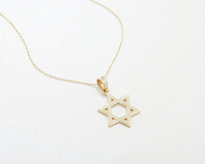 Small Star of David Necklace - 18K Gold Vermeil - Glamour Jewelry House