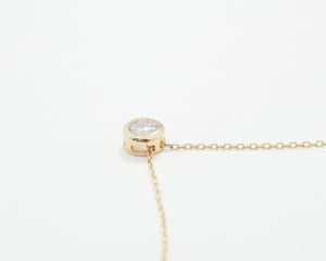 Solitaire Pendant Necklace - 18K Gold Vermeil - Glamour Jewelry House
