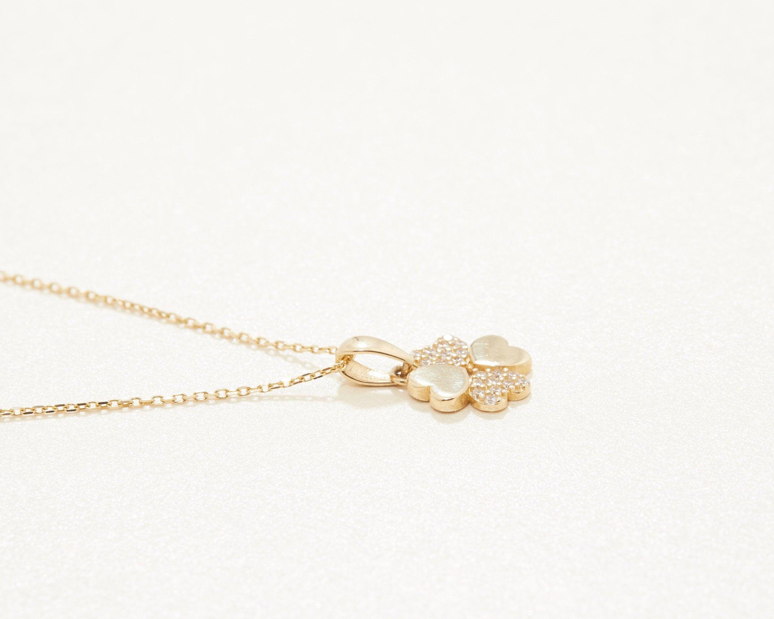 Four Leaf Clover Necklace - 18K Gold Vermeil - Glamour Jewelry House