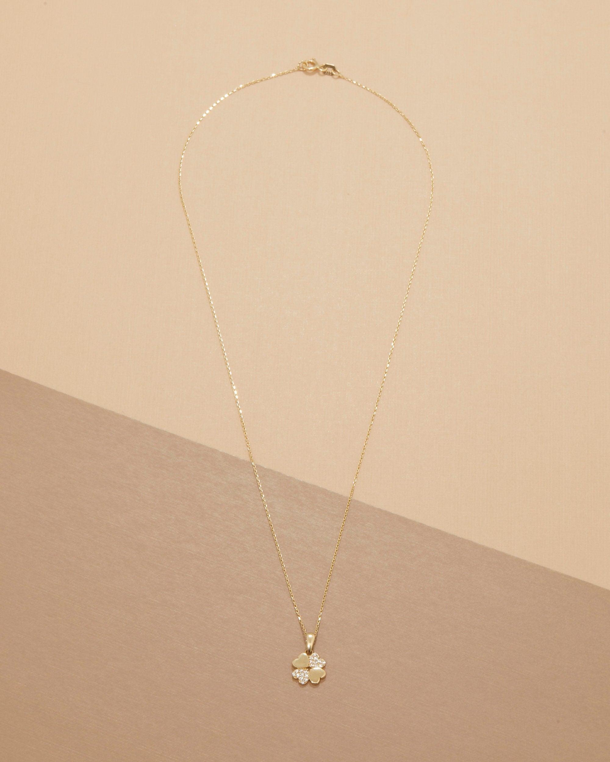 Four Leaf Clover Necklace - 18K Gold Vermeil - Glamour Jewelry House