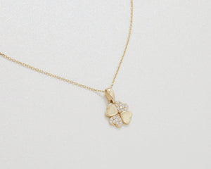 Four Leaf Clover Necklace - 18K Gold Vermeil - Glamour Jewelry House