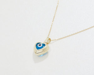 Hallow Evil Eye Necklace - 18K Gold Vermeil - Glamour Jewelry House