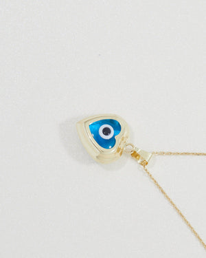 Hallow Evil Eye Necklace - 18K Gold Vermeil - Glamour Jewelry House