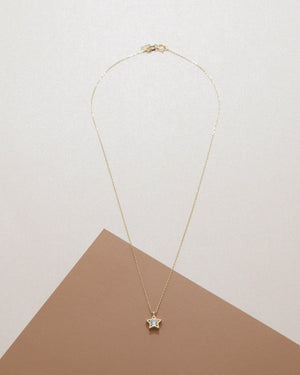 Star Diamond Necklace - 18K Gold Vermeil - Glamour Jewelry House