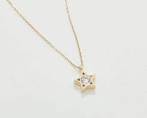 Star Diamond Necklace - 18K Gold Vermeil - Glamour Jewelry House