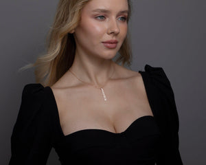 Vertical Name Necklace - 18K Gold Vermeil - Glamour Jewelry House