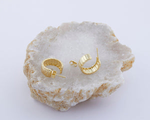 Bold Hoop Earrings - 18K Gold Vermeil - Glamour Jewelry House