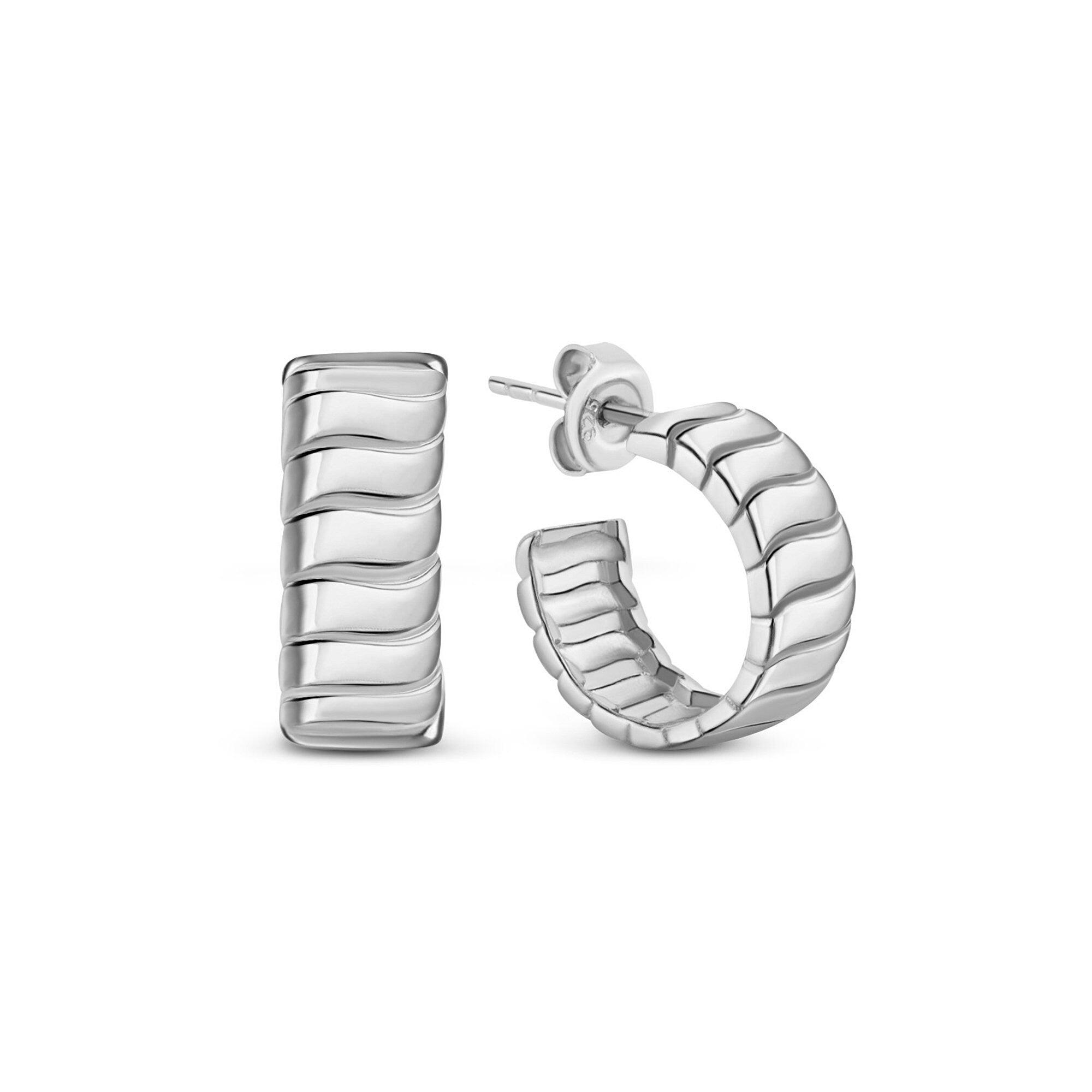 Bold Hoop Earrings - 18K Gold Vermeil - Glamour Jewelry House