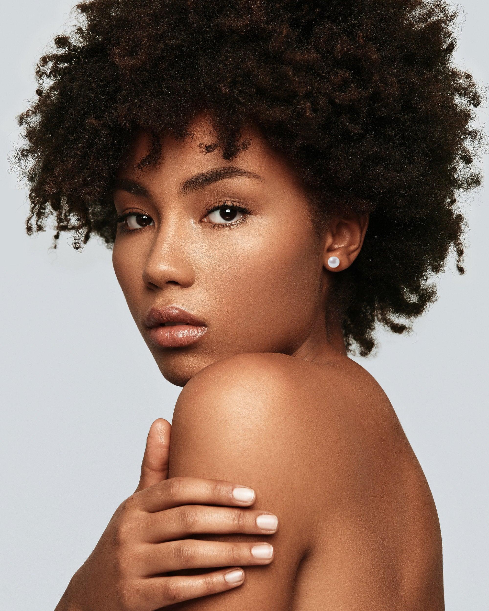 14K Gold Pearl Stud Earrings - Glamour Jewelry House