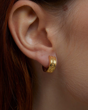 Huggie Hoop Earrings - 18K Gold Vermeil - Glamour Jewelry House